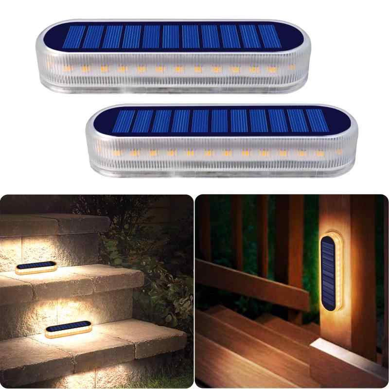 DetarZinLED ソーラーライト 屋外 ガーデンライト IP68防水 30LED 暖色 ソーラー 屋外 階段ライト 庭 ライト 太陽光パネル充電 自動点灯/消灯 玄関先 庭 通路 車道 芝生 駐車場に最適