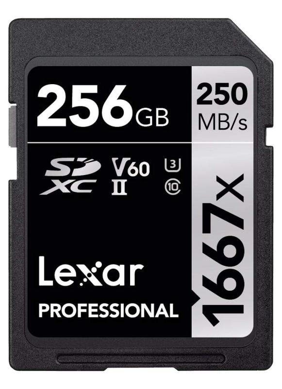 Original Lexar 1667x V60 250MB/s Flash Memory sd cards 64GB 128GB 256GB UHS-II U3 Card high speed SDXC For 3D 4K HD video 256GB 14,193円
