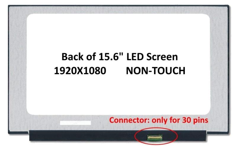 FULLCOM 15.6 インチ 修理交換用液晶パネル 対応画面モデル: N156HGA-EA3, B156HTN06.1, NT156FHM-N51, NT156FHM-N61, NT156FHM-N62 用 1920X1080 (タッチ非搭載)