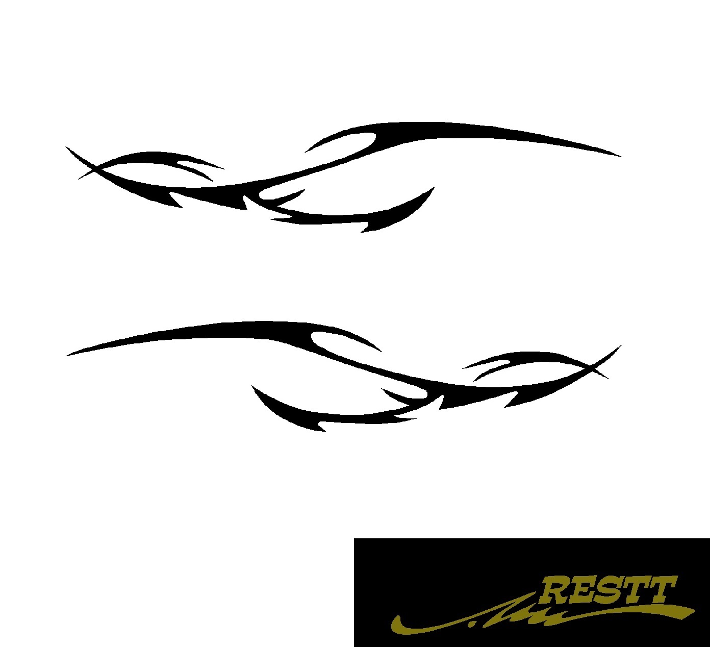 楽天市場】ファイヤーパターン バイナル ロゴ カッティングステッカー ver.20 通常サイズ : RESTT 楽天市場店