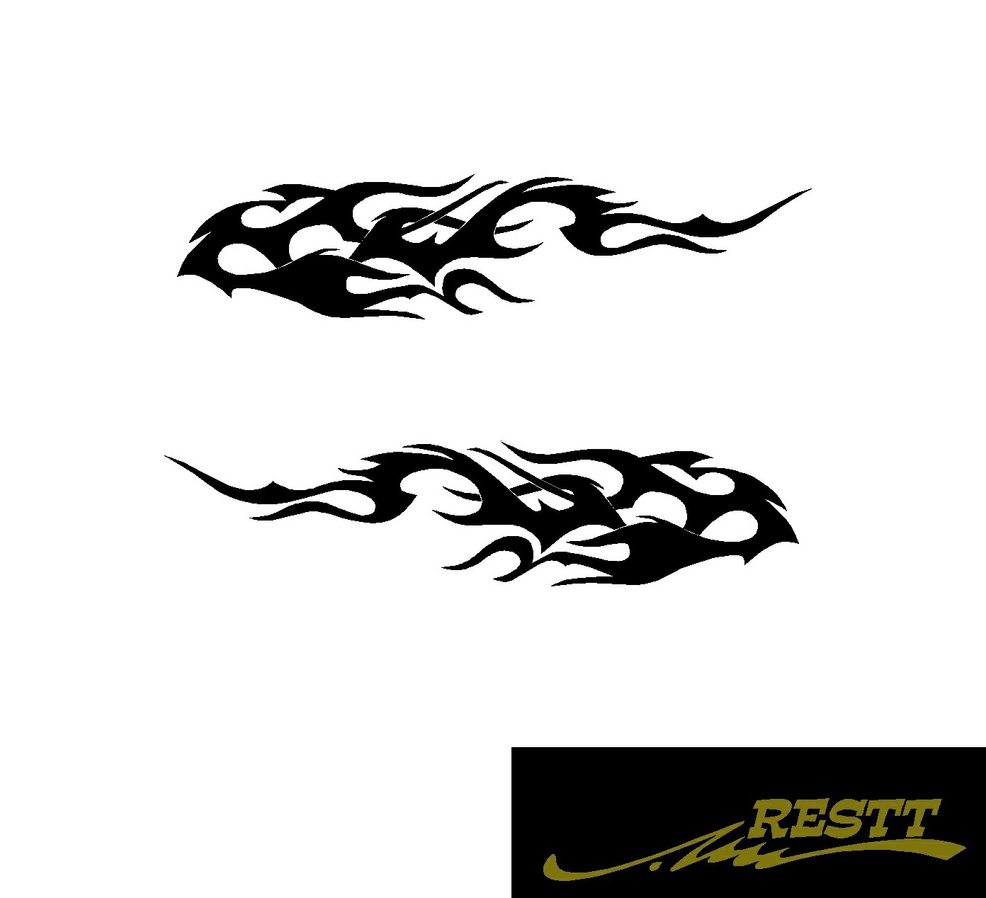 Seal限定商品 ファイヤーパターン バイナル ロゴ カッティングステッカー Ver 2 超特大サイズ 注目ブランド Rsfisioterapia Com