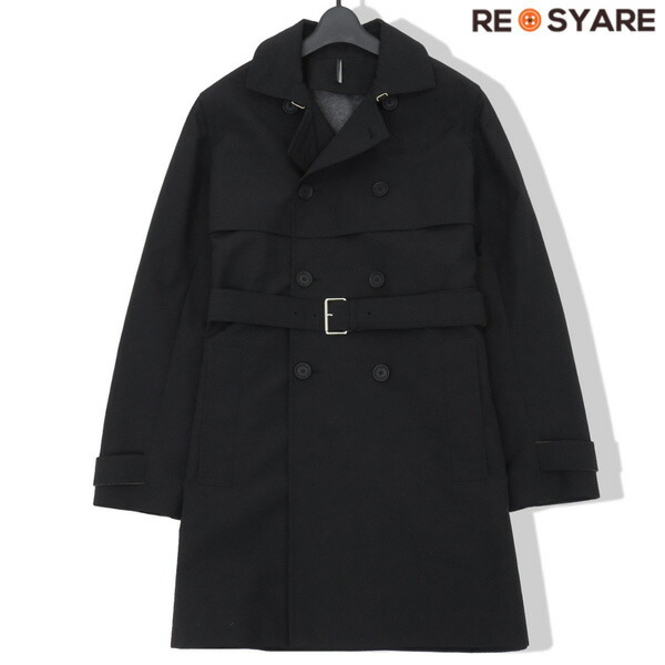 DIOR 黒 トレンチコート ウエストベルト付き ディオール コート Christian Dior - 美品 Vintage クリスチャンディオール