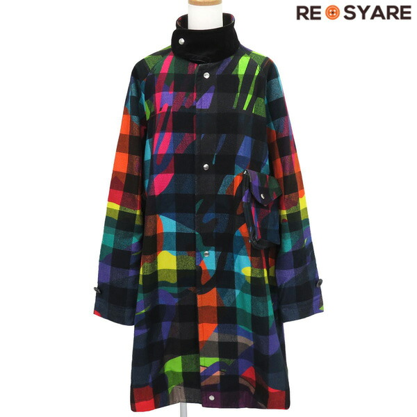 楽天市場】【中古】sacai×KAWS21AW｢Jacquard Knit Poncho