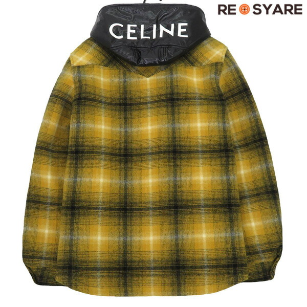 楽天市場】セリーヌ ジャケット キルティングチェック オーバーシャツ
