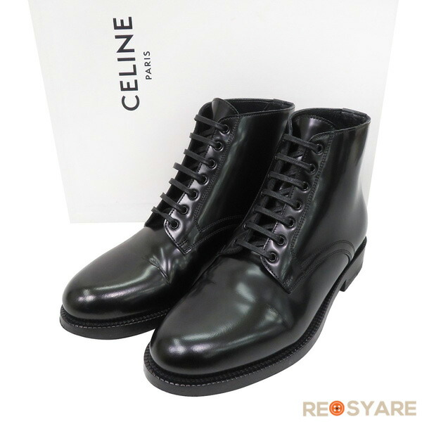 楽天市場】【未使用】セリーヌ/CELINE サイドゴア リング ブーツ