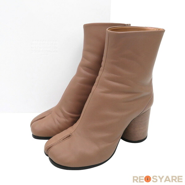 【美品】Maison Margiela マルジェラ 22 TABI アンクル ブーツ サイズ35 希少カラー ローズ ROSEDAWN ピンク 付属品付き 定価20万 47578【中古】