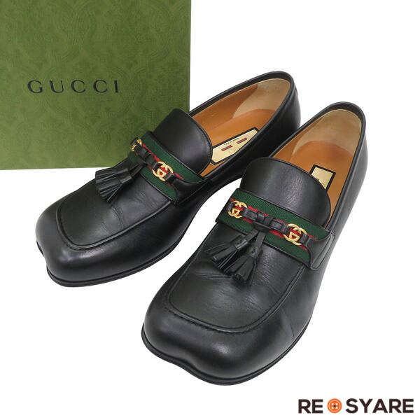 GUCCI ローファー 楽天市場】【GUCCI グッチ】358271 タッセルシューズ レザー