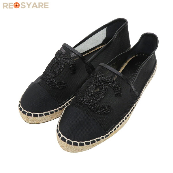 楽天市場】【未使用品】シャネル 【CHANEL】エスパドリーユ スリッポン