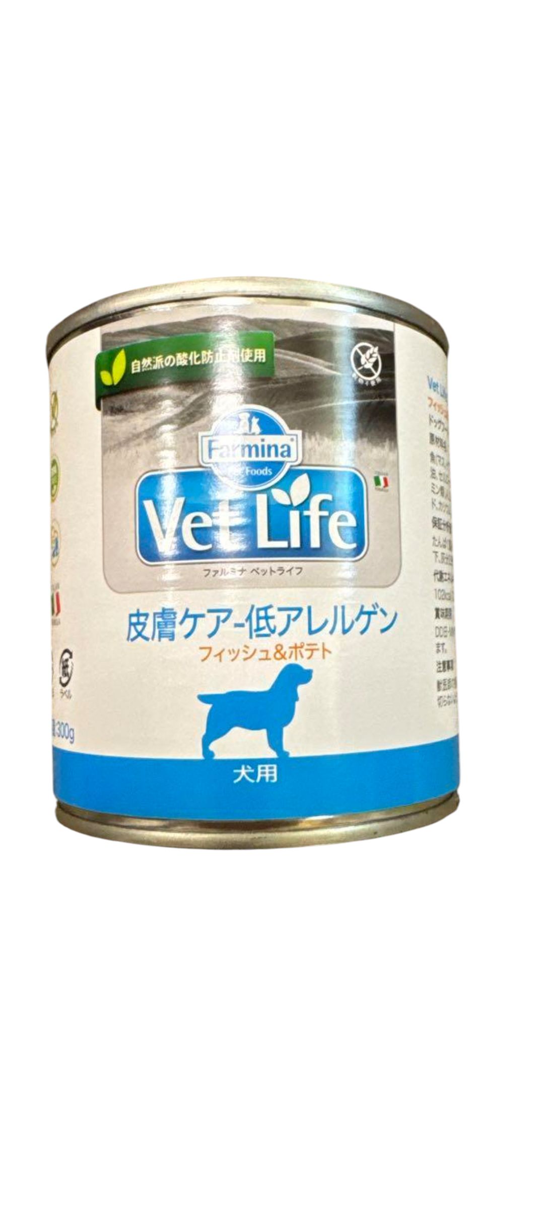 【ファルミナペットフーズ・ジャパン株式会社】 ベット生命現象 VET LIFE 人はだ世話をする 低アレルゲン 犬用(魚肉＆ジャガタラ芋)300g×6個(ドックボンネット)(缶づめ)