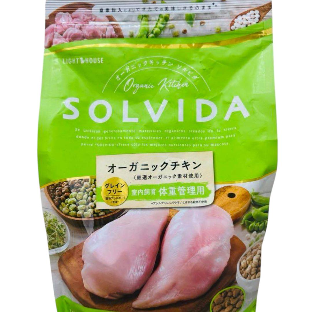 【株式会社 ともし火住みか】SOLVIDA ソルビダ オーガニックチキン 3.6kg 室内繁殖体量管理すること用(ドッグフード)(オーガニック)(愛玩動物設備)