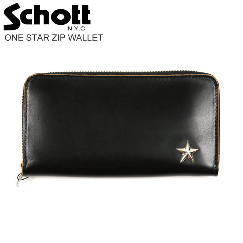 Schott ショット ワンスター ジップウォレット 長財布 楽天市場】ショット Schott 財布ワンスター ジップウォレット 本