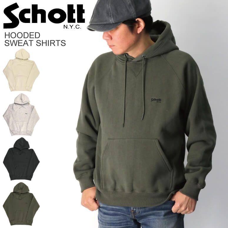 楽天市場】Schott ショット パーカー HOODED SWEATSHIRT
