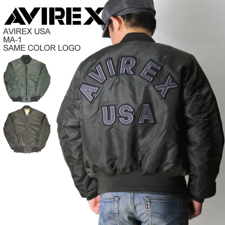 AVIREX アヴィレックス DROP ZONE 刺繍 MA-1 ブラック AVIREX アヴィレックス DROP ZONE 刺繍 MA-1 ブラック sizeM