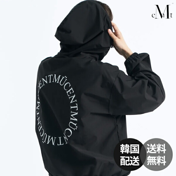 【韓国】MUCENT Bag Round Windbreaker ムセント ロゴ ウィンドブレーカージャケット ジャケット ウインドブレーカー 秋 アウター 登山 運動 スポーツウェア ゴルフ 軽量 レディース メンズ ロゴ 男性 女性 女子 男子【MUCENT】