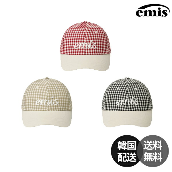 【emis】韓国人気★ VINTAGE PIGMENT BALL CAP VINTAGE PIGMENT BALL CAP-RED - EMIS