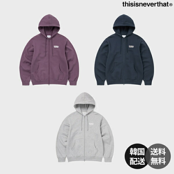【韓国】thisisneverthat OL-Logo Zip Up Hoodie ディスイズネバーザット OL-ロゴ ジップアップ フーディー パーカー スウェット ジップパーカー ロゴ 刺繍 ストリート 韓国ファッション 韓国ブランド 【thisisnevertaht】
