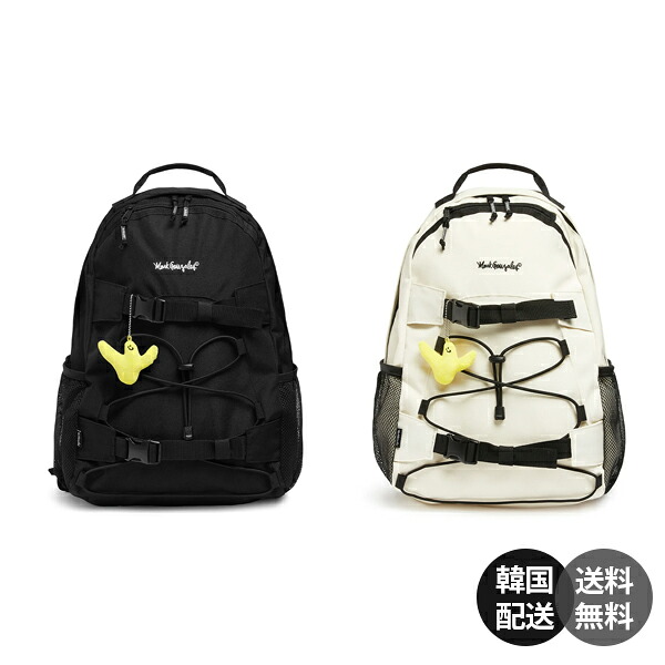 【韓国】Mark Gonzales マークゴンザレス リュック バックパック 27L 大容量 軽量 丈夫 サインロゴ ベルトデザイン 韓国ファッション ストリート スケーター 通学 通勤 旅行 部活 学生 遠足 登山 カジュアル 人気ブランド【Mark Gonzales】｜RETOO公式店