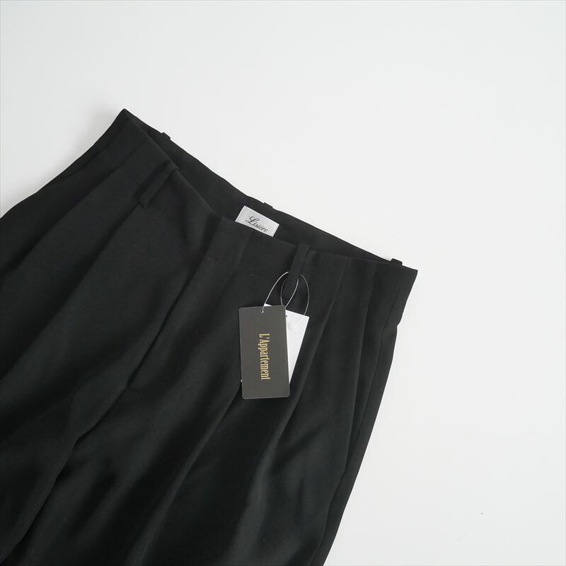 未使用 Lisiere L'Appartement Lowrise Tuck Wide Pants 23030560401810 2501-0586【中古】｜リユース衣料品店 retore