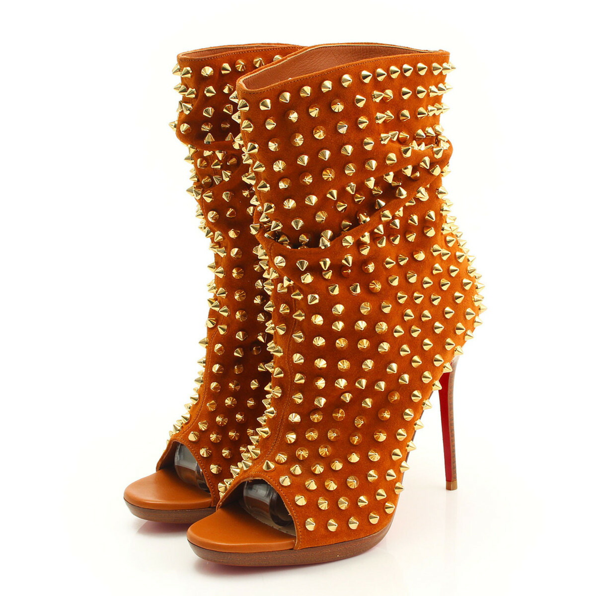 christian louboutin suede bootie