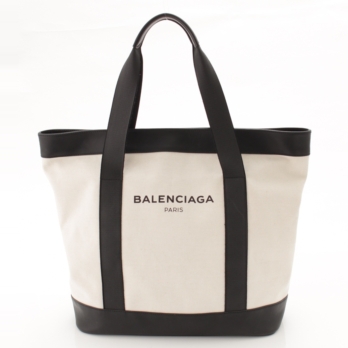 【楽天市場】【バレンシアガ】Balenciaga ネイビートート キャンバス トートバッグ 374767 ホワイト×ブラック 【中古】【鑑定済