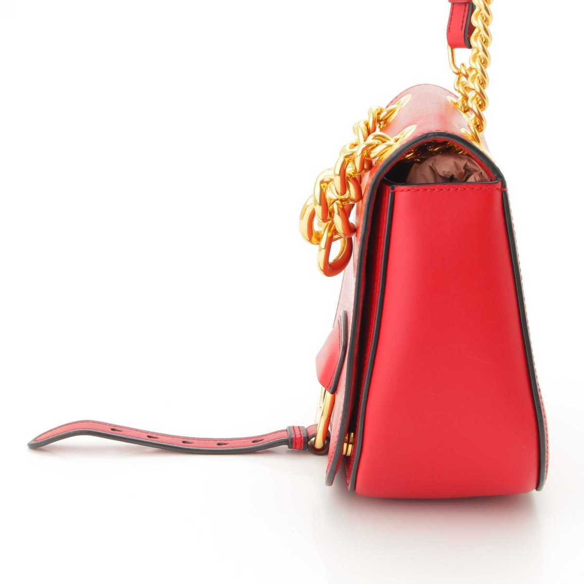 レザー チェーン ミュウミュウ 中古 5bd0 ショルダーバッグ Miu ダリア 中古 Retro レッド Miu 高級 鑑定済 正規品保証 Retro レザー チェーン ミュウミュウ 中古 5bd0 ショルダーバッグ Miu ダリア 中古 Retro レッド Miu 高級 鑑定済 正規品保証 Retro