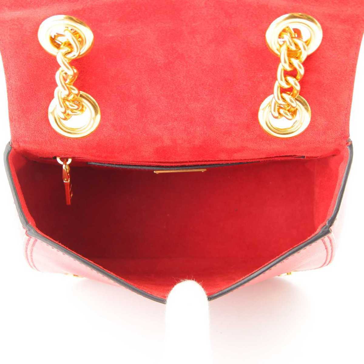 レザー チェーン ミュウミュウ 中古 5bd0 ショルダーバッグ Miu ダリア 中古 Retro レッド Miu 高級 鑑定済 正規品保証 Retro レザー チェーン ミュウミュウ 中古 5bd0 ショルダーバッグ Miu ダリア 中古 Retro レッド Miu 高級 鑑定済 正規品保証 Retro