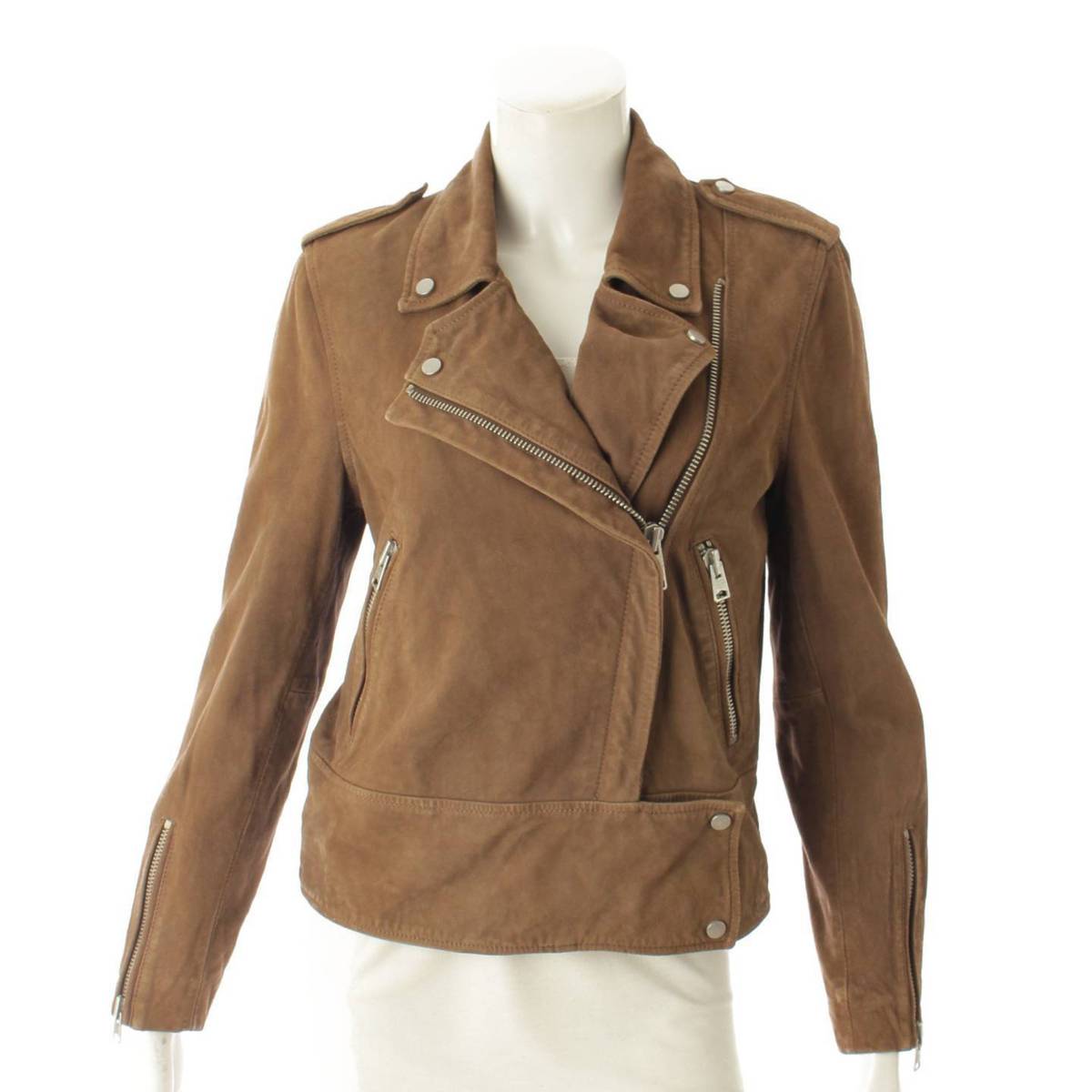 注目の 楽天スーパーsale対象商品 ソノタ All Saints オールセインツ スエード ライダースジャケット ブラウン 38 中古 鑑定済 正規品保証 948 日本最大級 Ccbcmalawi Org