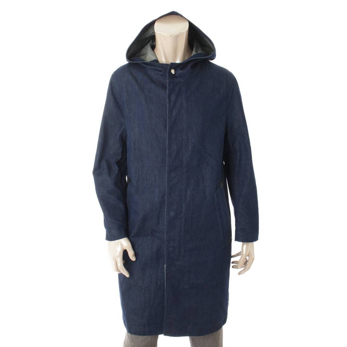 大切な人へのギフト探し フーデッドコート デニム バイオウォッシュ メンズ マッキントッシュ ソノタ Mackintosh Mc007 中古 鑑定済 正規品保証 36 ネイビー Kalnica Eu