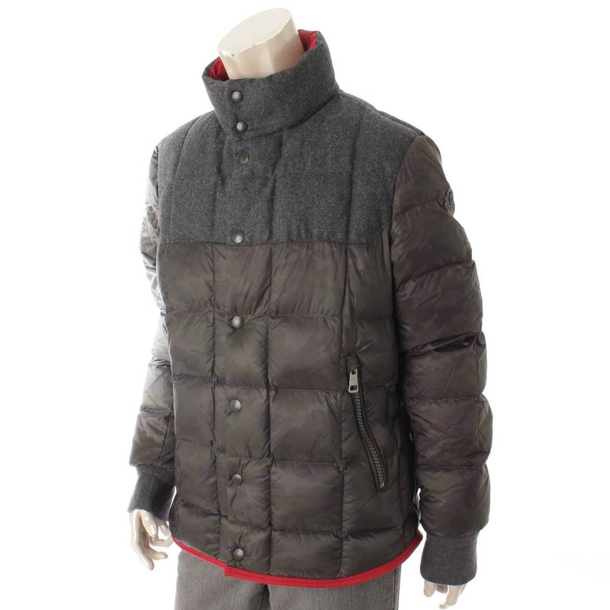 楽天市場 モンクレール Moncler メンズ 15aw Lumiere ダウンジャケット カモフラージュ グレー 4 中古 鑑定済 正規品保証 Retro