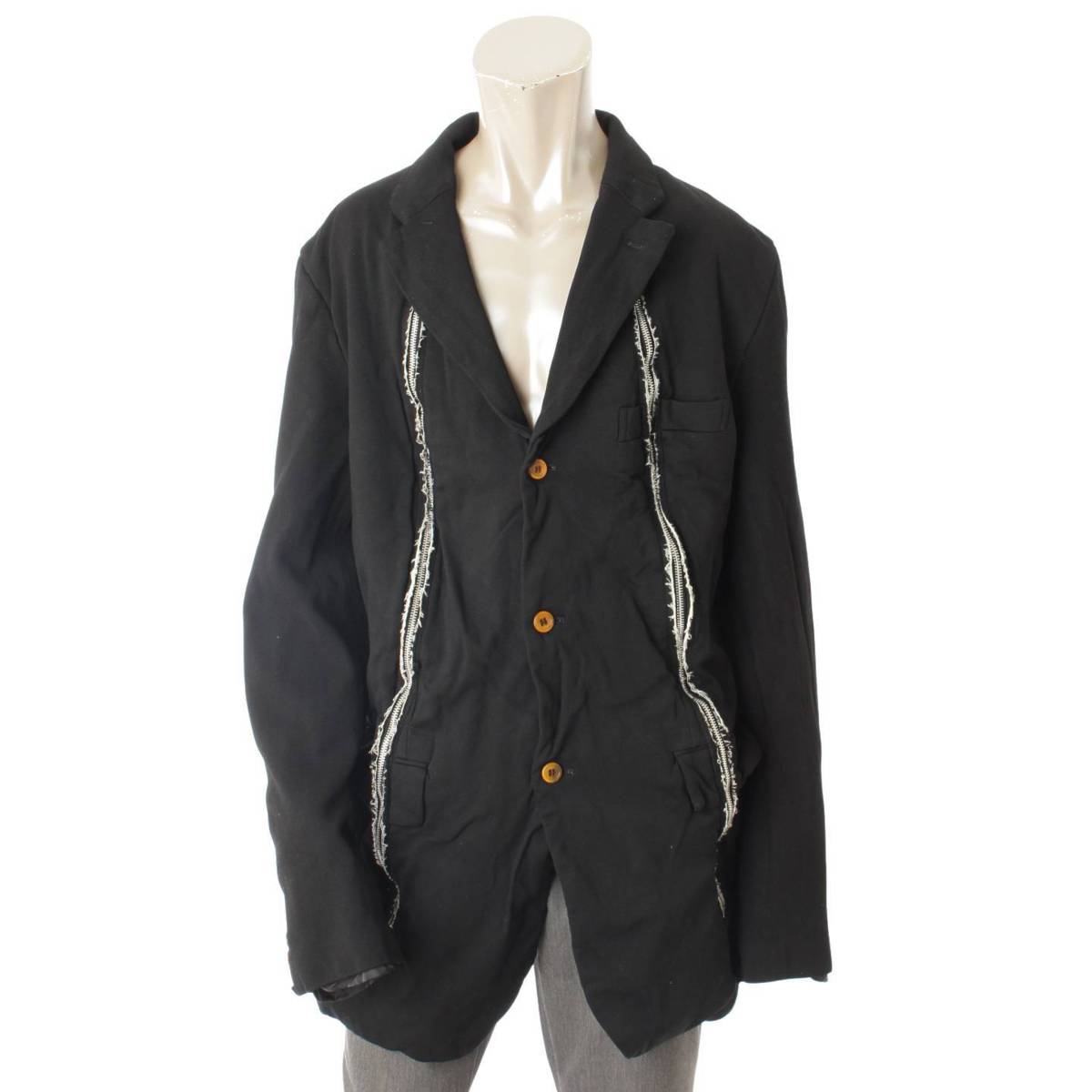 人気沸騰 コート ジャケット Des ギャルソン Comme デ コム Garcons メンズ 中古 鑑定済 正規品保証 Ll ブラック Pb J071 ロングコート 縮絨 ジップデザイン Reid Jamie Kantivet Com Np