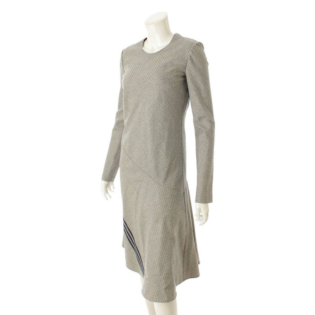 楽天市場 メゾンマルジェラ Maison Margiela aw ウール グレンチェック ワンピース バイアス グレー 38 中古 鑑定済 正規品保証 Retro