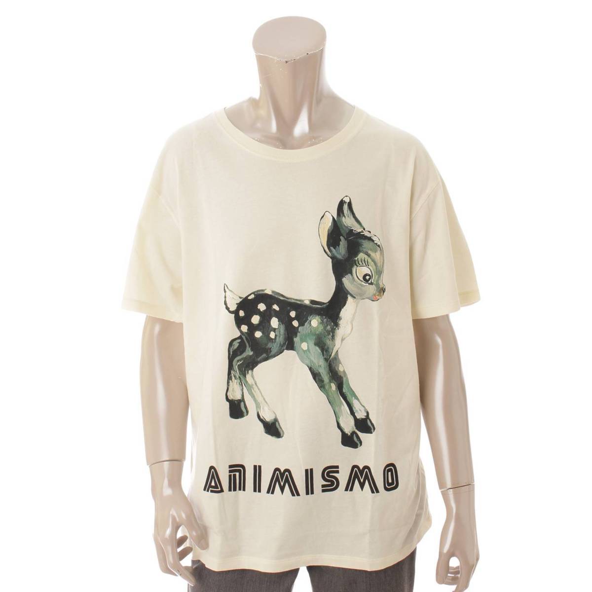 楽天市場 グッチ Gucci メンズ 18ss Animismo バンビ プリント Tシャツ アイボリー L 中古 鑑定済 正規品保証 Retro