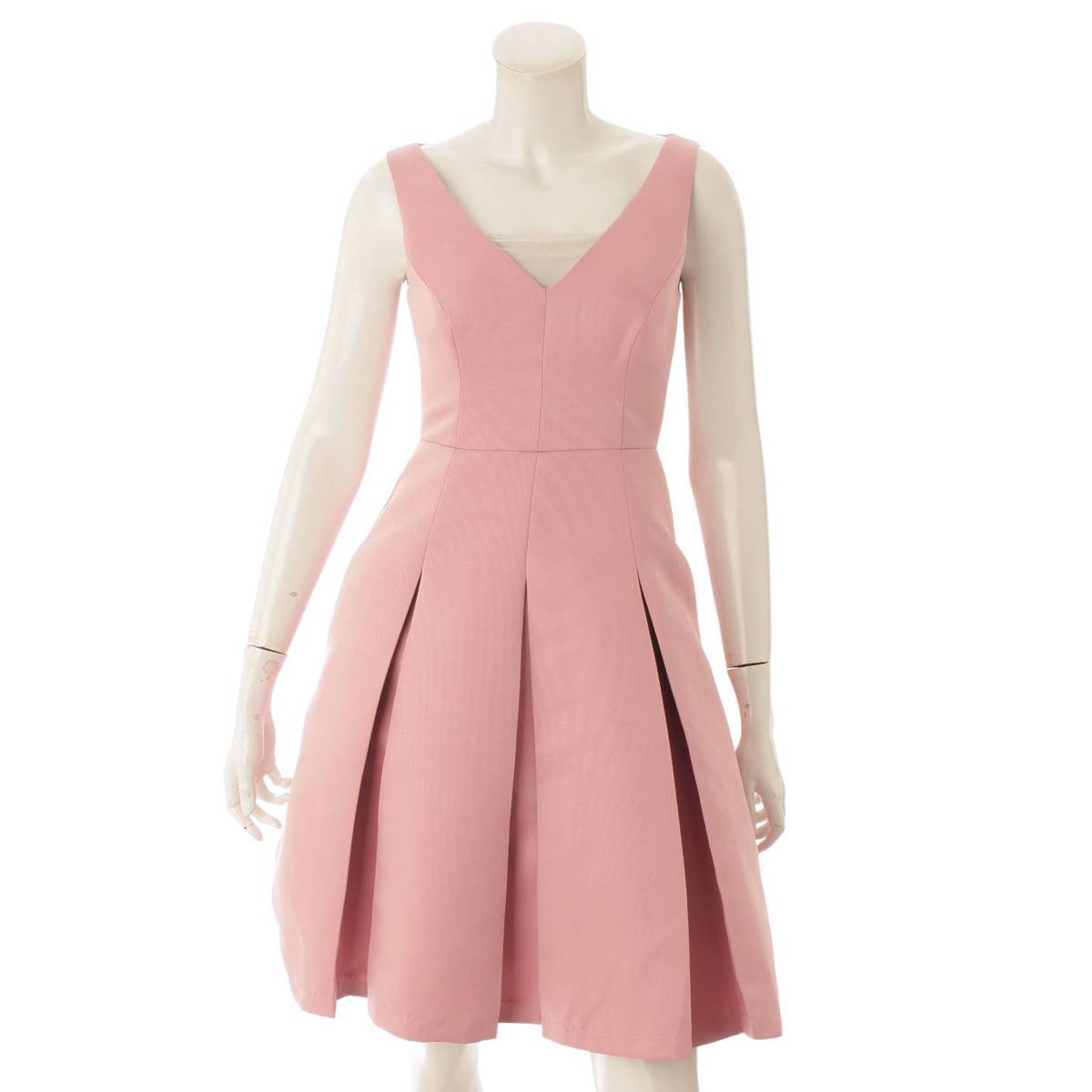 いいスタイル Maxazria ノースリーブワンピース ビーシービージーマックスアズリア bg ドレス 中古 鑑定済 正規品保証 O ピンク Spmau Ac In