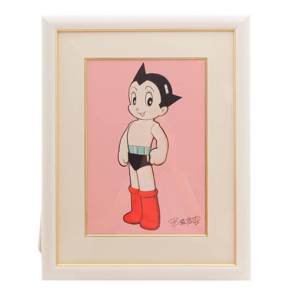 テヅカオサム Osamu Tezuka 手塚治虫 鉄腕アトム ピンク 図絵 300枚限定 手塚学科公式作項目保証書付き 中古 鑑定済 正規品保証 Daam Mn