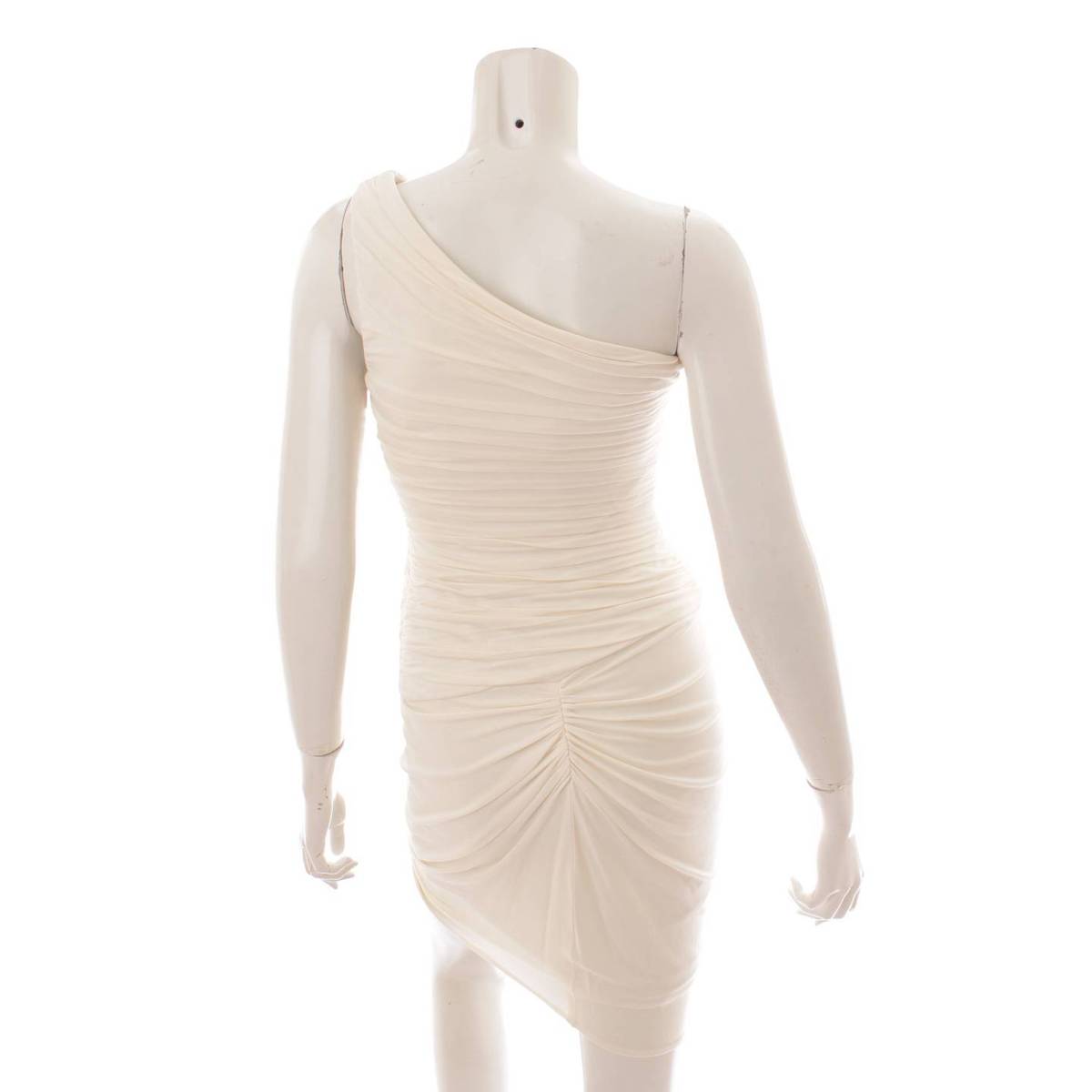 bg Xs ワンピース Maxazria ワンショルダードレス 鑑定済 正規品保証 Xs 中古 ホワイト ワンピース ホワイト ビーシービージーマックスアズリア Retro