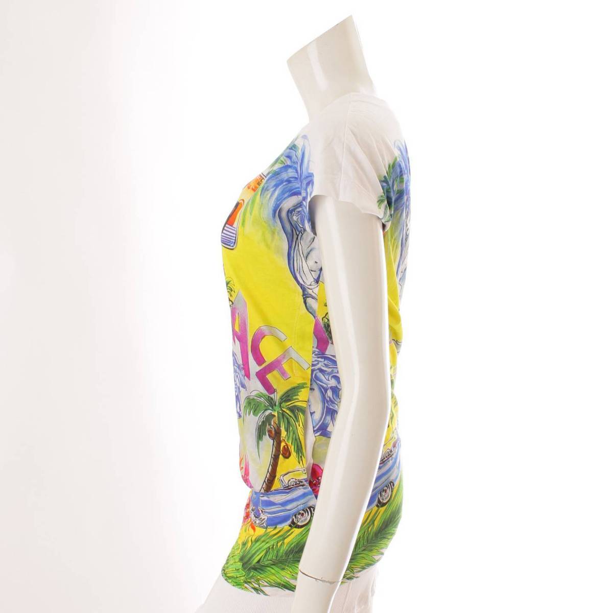 ヴェルサーチ Versace メデューサ プリント カットソー ワンピース 総柄 マルチカラー 36 中古 鑑定済 正規品保証 Vmaphotographystudios Com