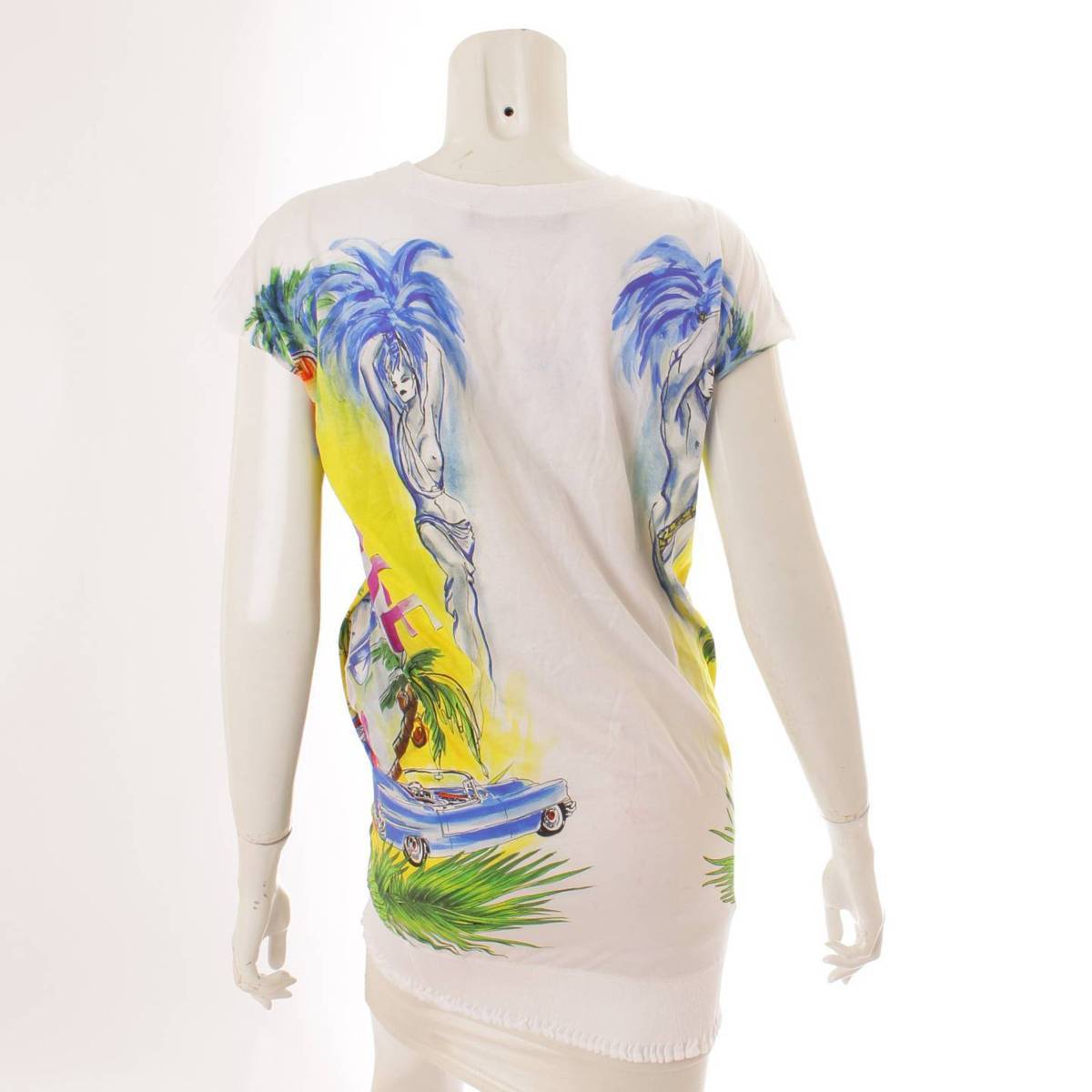 ヴェルサーチ Versace メデューサ プリント カットソー ワンピース 総柄 マルチカラー 36 中古 鑑定済 正規品保証 Vmaphotographystudios Com
