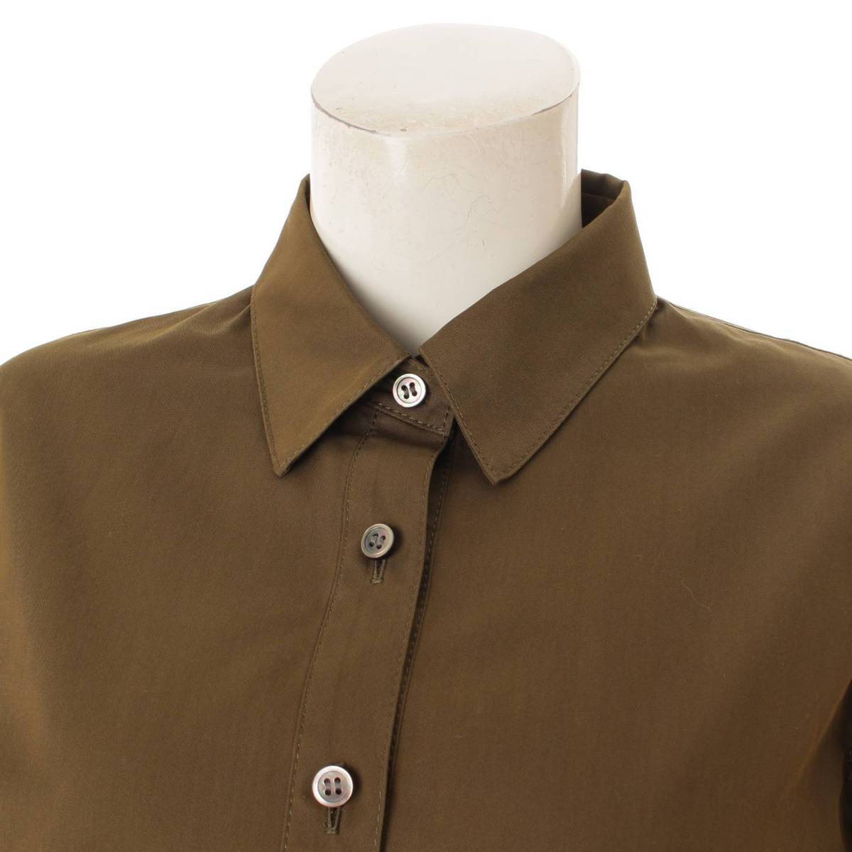 アドーア ワンピース Adore 18ss ベルトリボンドライシャツワンピース カーキ 531 カーキ 38 中古 531 鑑定済 正規品保証 Retro