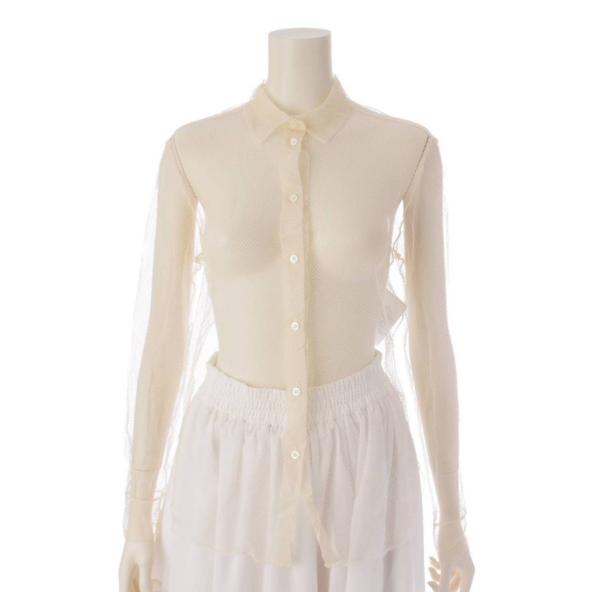 ディオール ビー　ショートパフスリーブ　シャツ　ブラウス　ホワイト　34 中古・古着通販】Christian Dior (クリスチャン ディオール) BEE