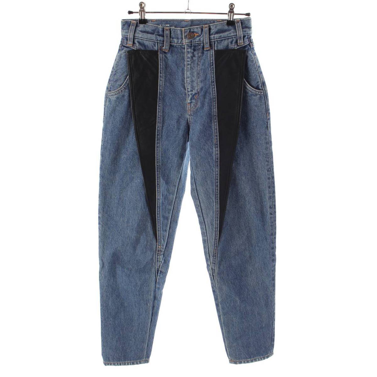 CELINE cotton Wash Denim pants Jeans bottoms N039 641E 09AG グレー ブラック系 25