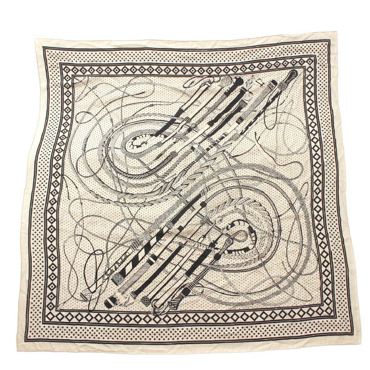 HERMES 140   Fouets et Badines Bandana  ...