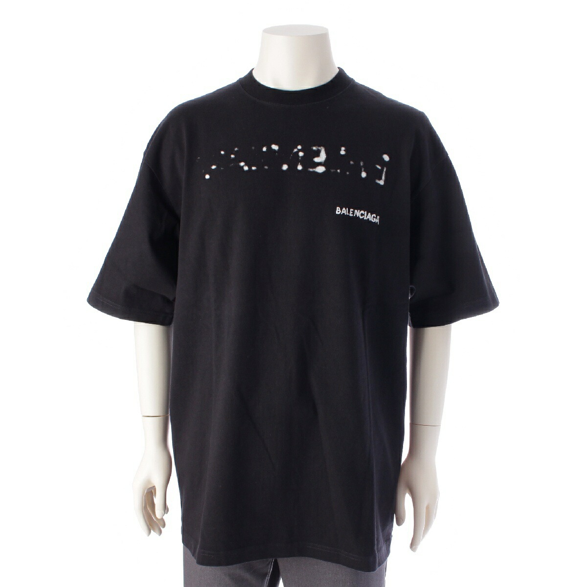 セール!!BALENCIAGA★739028 BALENCIAGA バレンシアガ OFFSHORE ロゴプリントオーバーサイズT