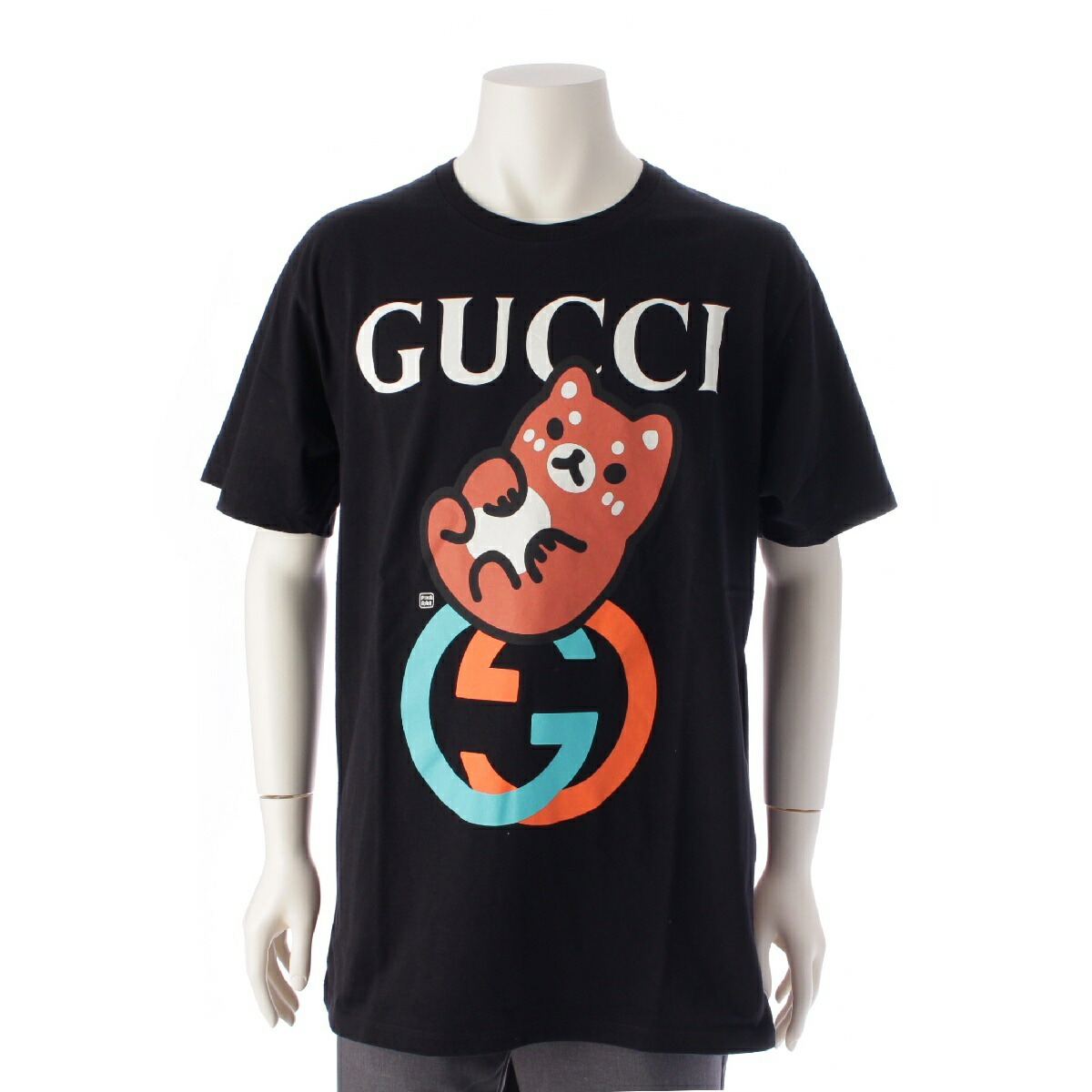 ★送料・関税込★GUCCI★ロゴ ブラック コットン Tシャツ★ Cotton jersey T-shirt with embroidery in black | GUCCI® US