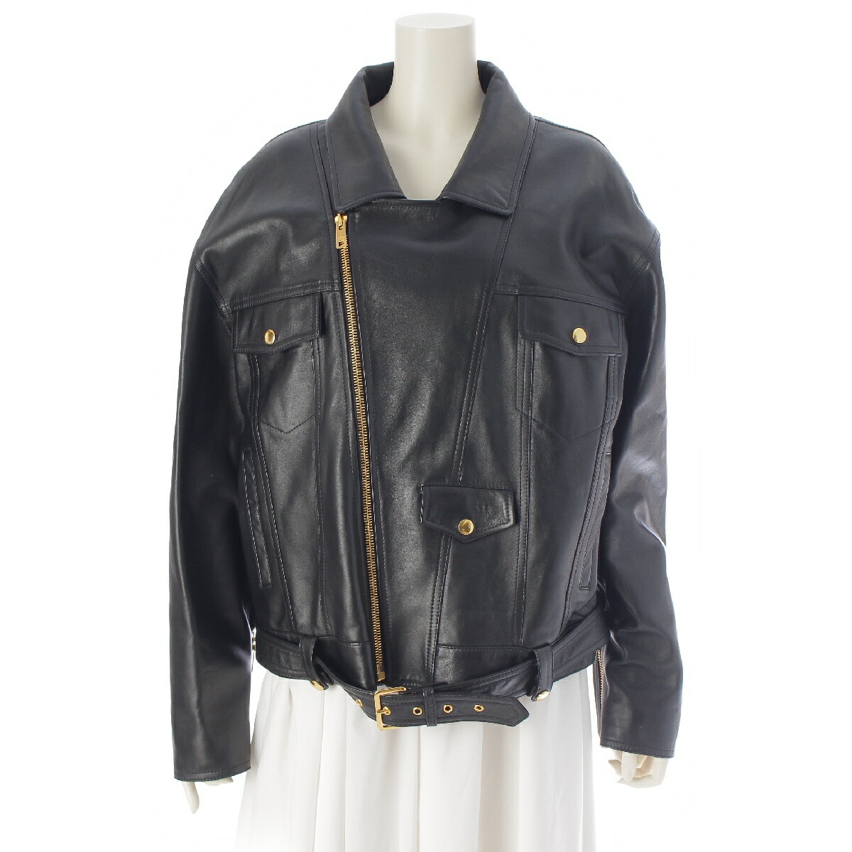 【日本入手困難】セリーヌ CARCOAT IN SOFT LAMBSKIN コート UNIVERSAL PRODUCTS - LEATHER CAR COAT | BLACK | レザーコート