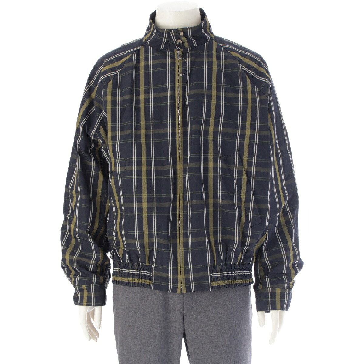 マルニ MARNI 24SS 綿織物 うしろ側ロゴタイプ 照合のしるし スウィングトップ 上衣 ジップアップ 上衣 アウター JUMU0155SU 米国海軍 カーキ 黄み 48【中古】【置き目品引き請ける】 ブルゾン-ゴルフ-メンズウェア