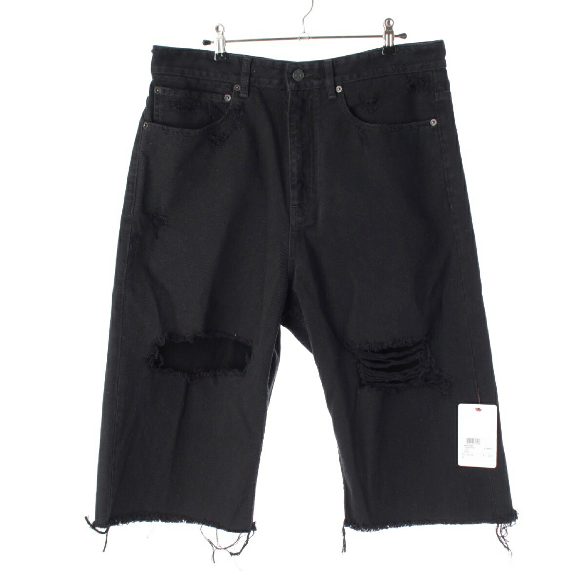 楽天市場】BALENCIAGA 22ss DESTOROY BLACK DENIM PANT SIZE-XS 697834