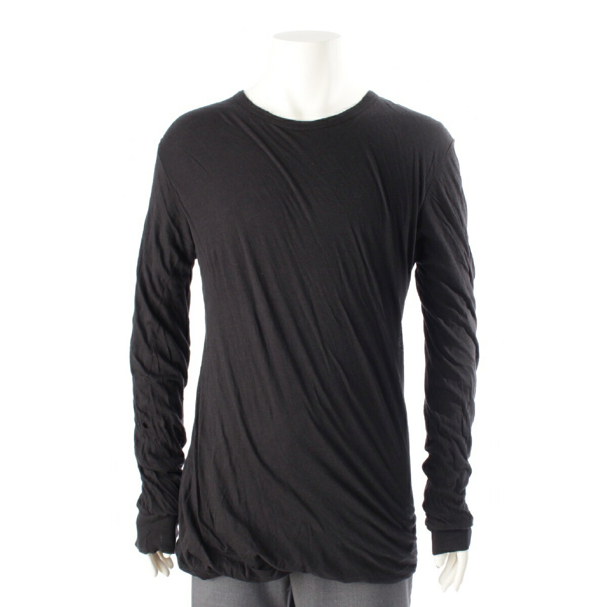 Rick Owens リックオウエンス ロングスリーブカットソー ベージュ Rick Owens リックオウエンス カットソー JUMBO DOUBLE LS T