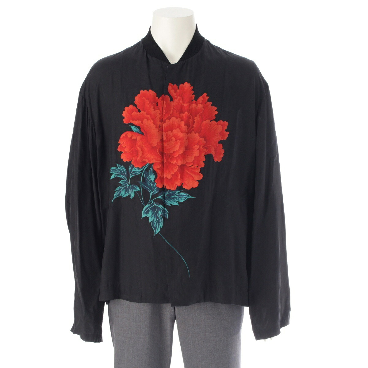 【楽天市場】ヨウジヤマモト プールオム Yohji Yamamoto POUR 96SS ヴィンテージ 花と少年期 花柄 牡丹 ロングスリーブ ...