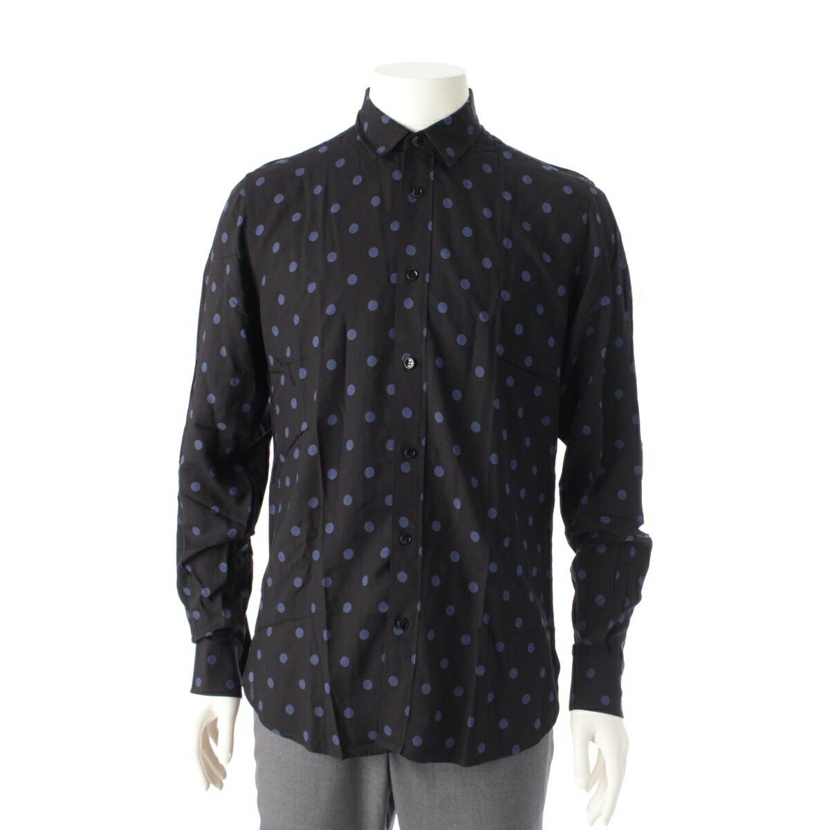 SAINT LAURENT ネイビー口紅柄シャツ SAINT LAURENT - Santi Laurent