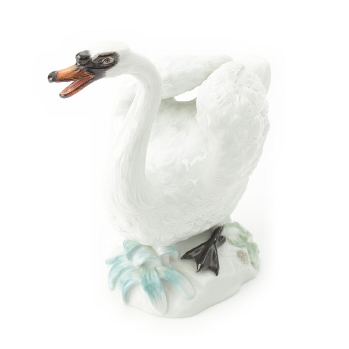マイセン Meissen 白鳥 フィギュリン インテリア 77066 ホワイト【中古】【正規品保証】